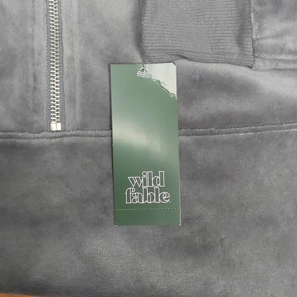 Women's Quarter Zip Velour Tunic Sweatshirt | Wild Fable | Medium - Picture 7 of 9